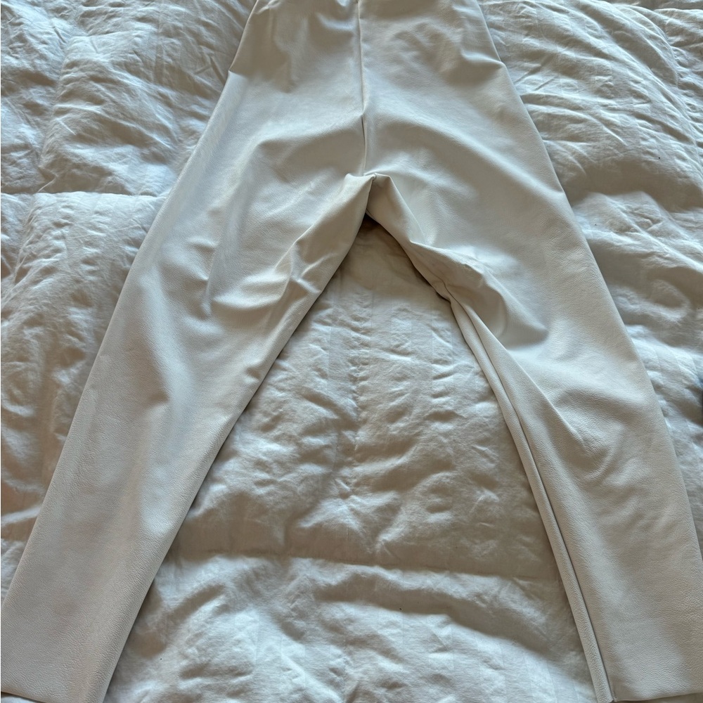 White Commando Faux Leather Leggings